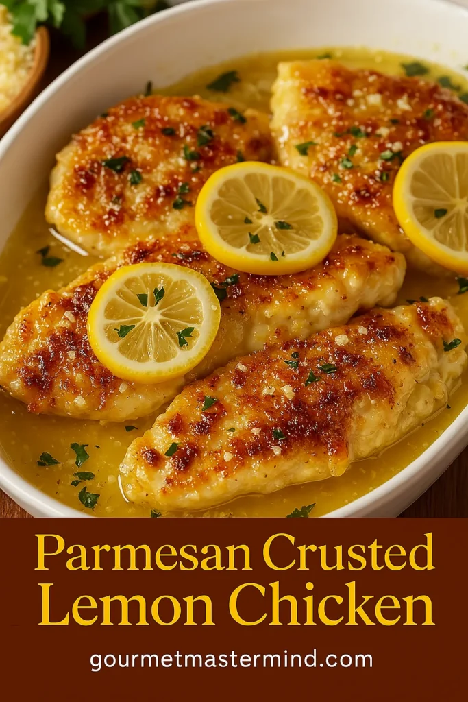 Parmesan Crusted Lemon Chicken A Culinary Delight for Any Occasion