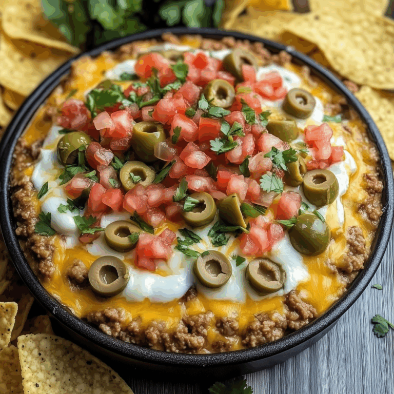 Texas Trash Dip served with tortilla chips