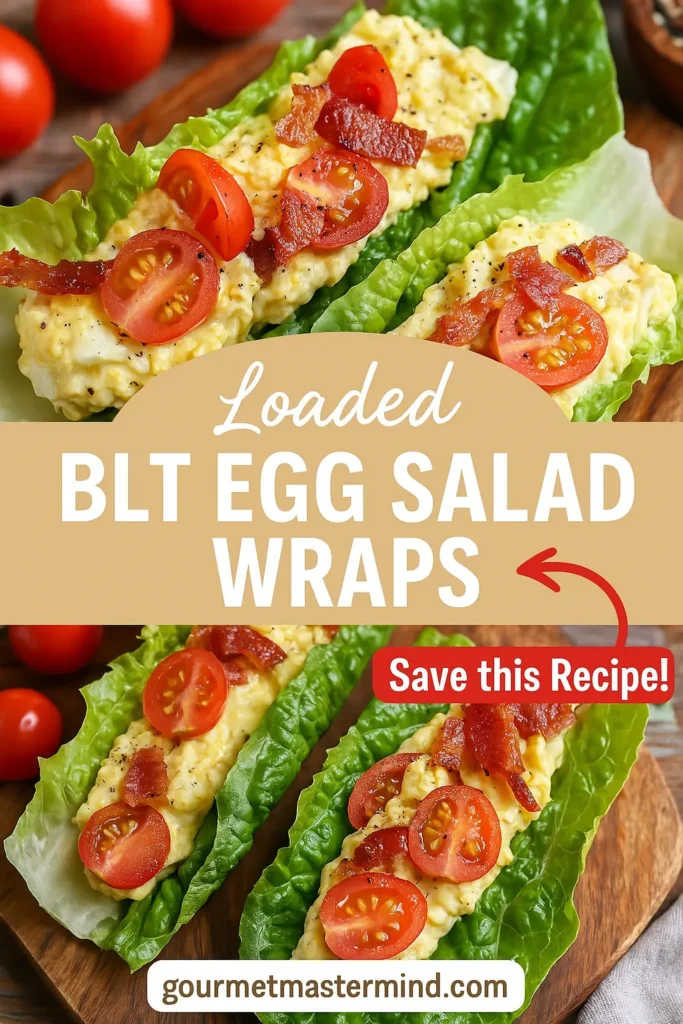 BLT Egg Salad Lettuce Wraps