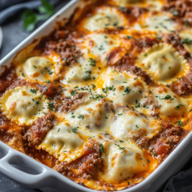 Cheesy Million Dollar Ravioli Casserole Recipe