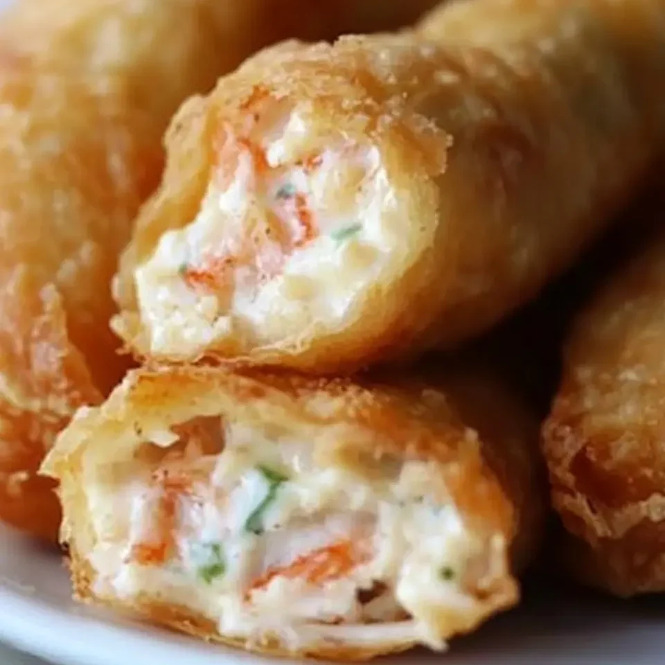 Crab Rangoon Egg Rolls