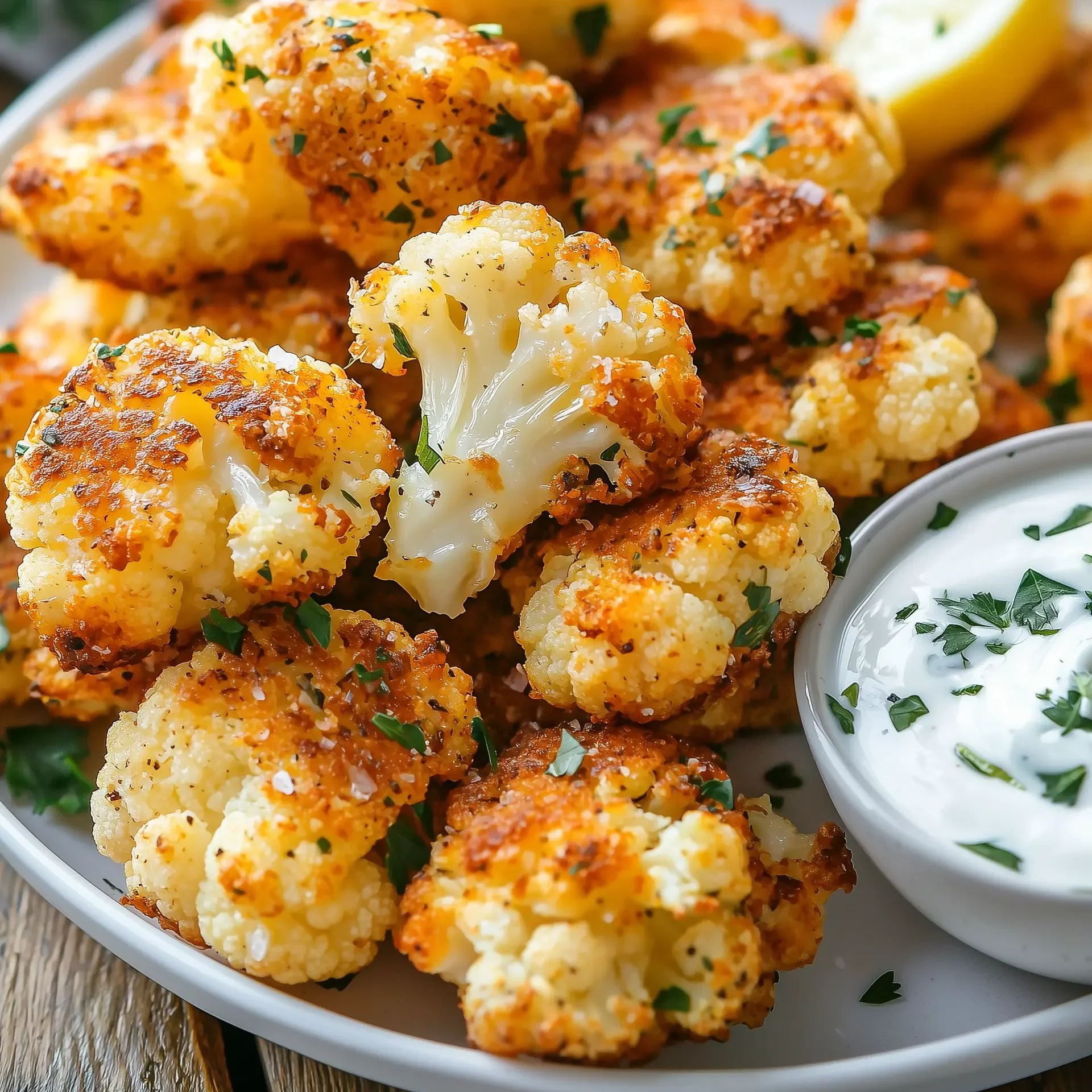 Crispy Baked Cauliflower Bites