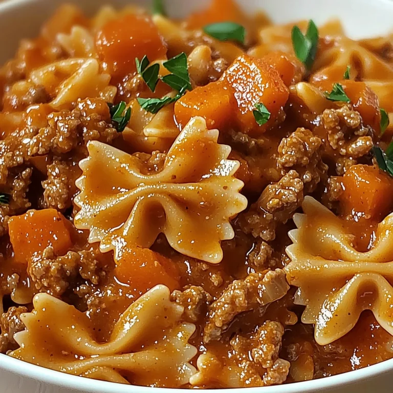 One-Pot Beef Bowtie Pasta