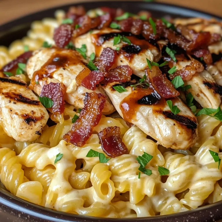 Creamy BBQ Bacon Ranch Chicken Pasta