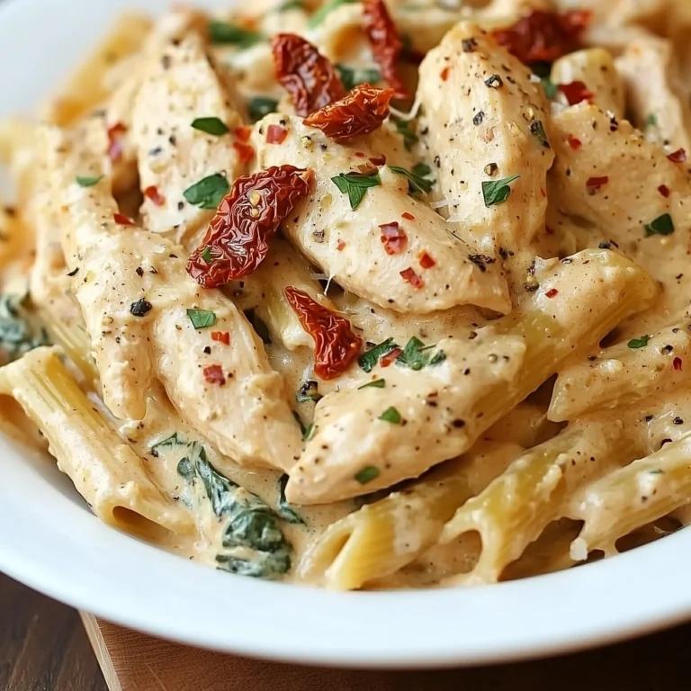 Creamy Garlic Parmesan Chicken Pasta