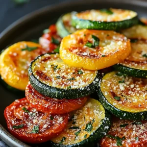 Crispy Roasted Zucchini and Squash With Parmesan
