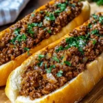 Stuffed Garlic Bread Sloppy Joes