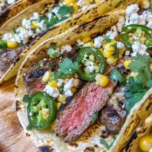 Grilled Elote Steak Tacos