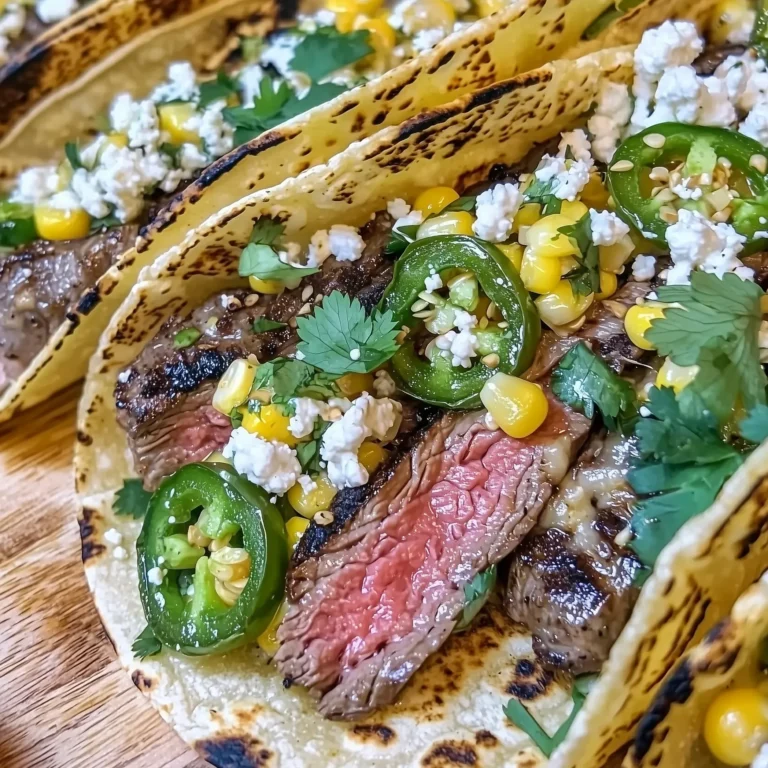 Grilled Elote Steak Tacos