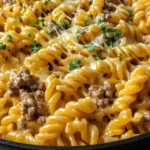 One-Pot Garlic Butter Beef Pasta