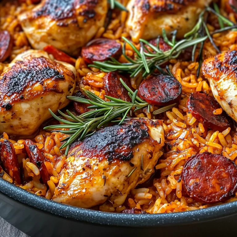 Spicy Chicken & Chorizo Rice Bake