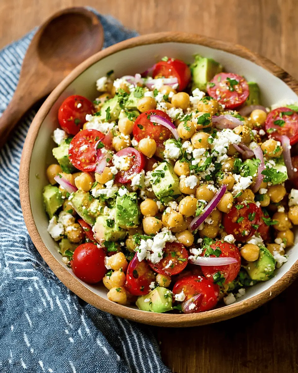 Chickpea Feta Avocado Salad: Easy, Flavor-Packed Delight 7