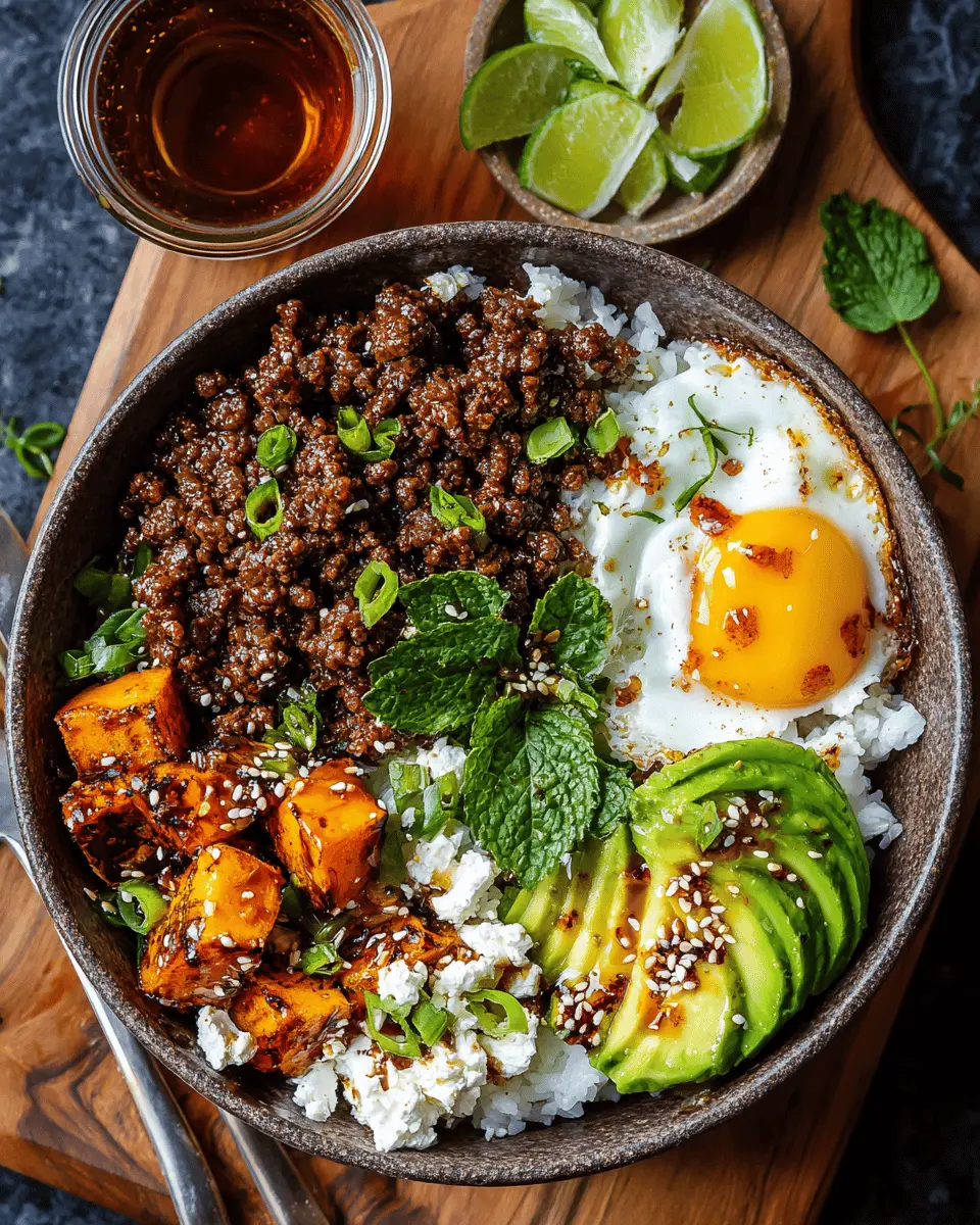 Home 1 Ground Beef Hot Honey Bowl Recipe: Irresistibly Bold Flavor!