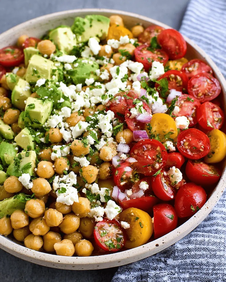 Chickpea Feta Avocado Salad: Easy, Flavor-Packed Delight 6