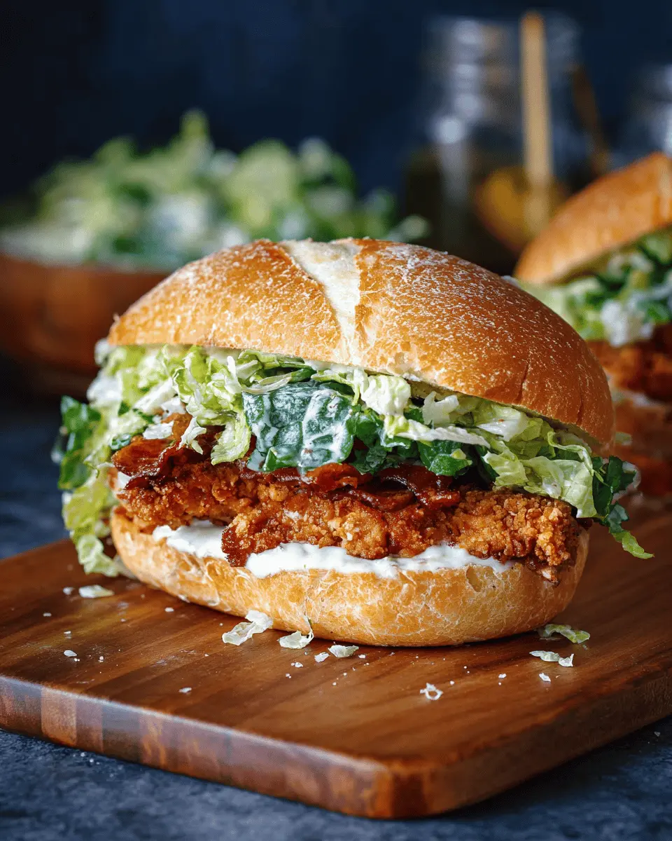 Crispy Chicken Caesar Sandwich: The Best Homemade Delight 5 qddzvfktm3owttrmvpmy