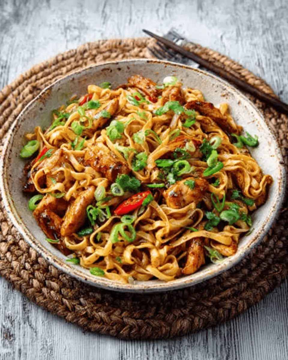 Sticky Garlic Chicken Noodles: Irresistibly Saucy Comfort!