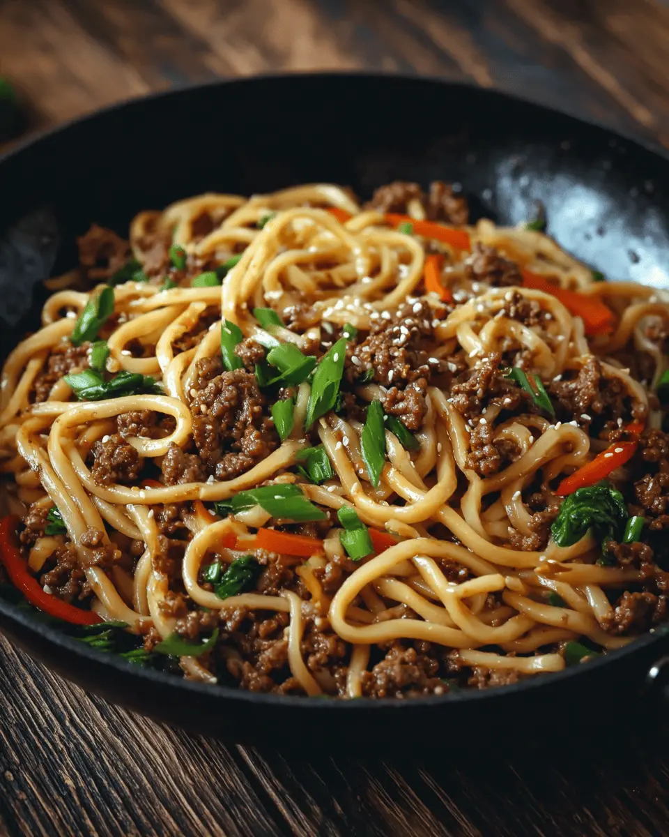 Mongolian Ground Beef Noodles: Irresistibly Flavorful Feast 6