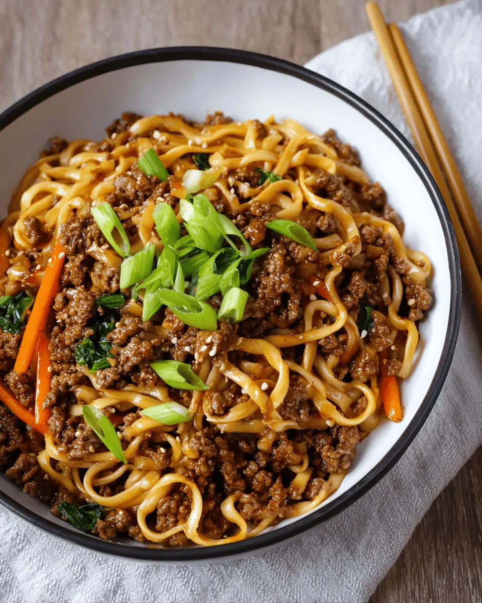 Home 3 Mongolian Ground Beef Noodles: Irresistibly Flavorful Feast
